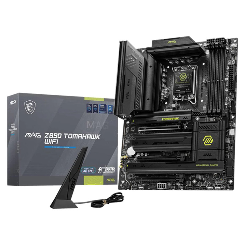 MSI MAG Z890 Tomahawk Wifi DDR5 LGA 1851 Intel ATX Gaming Motherboard - لوحة الأم
